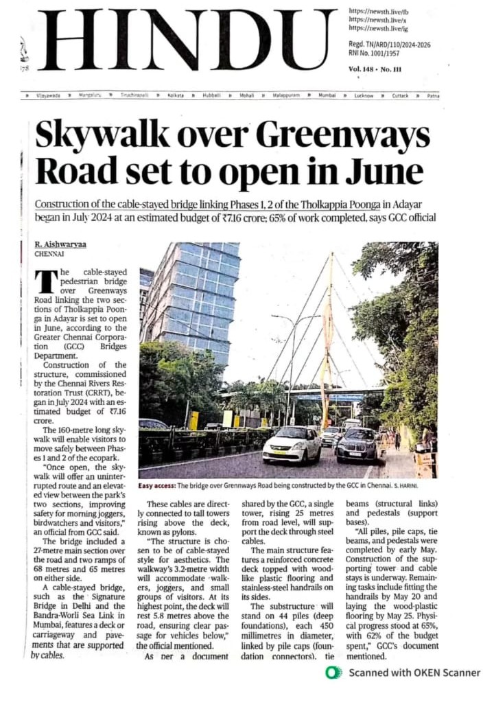 Press coverage of Vernacular Building Solutions, landscape architects in Chennai (2)