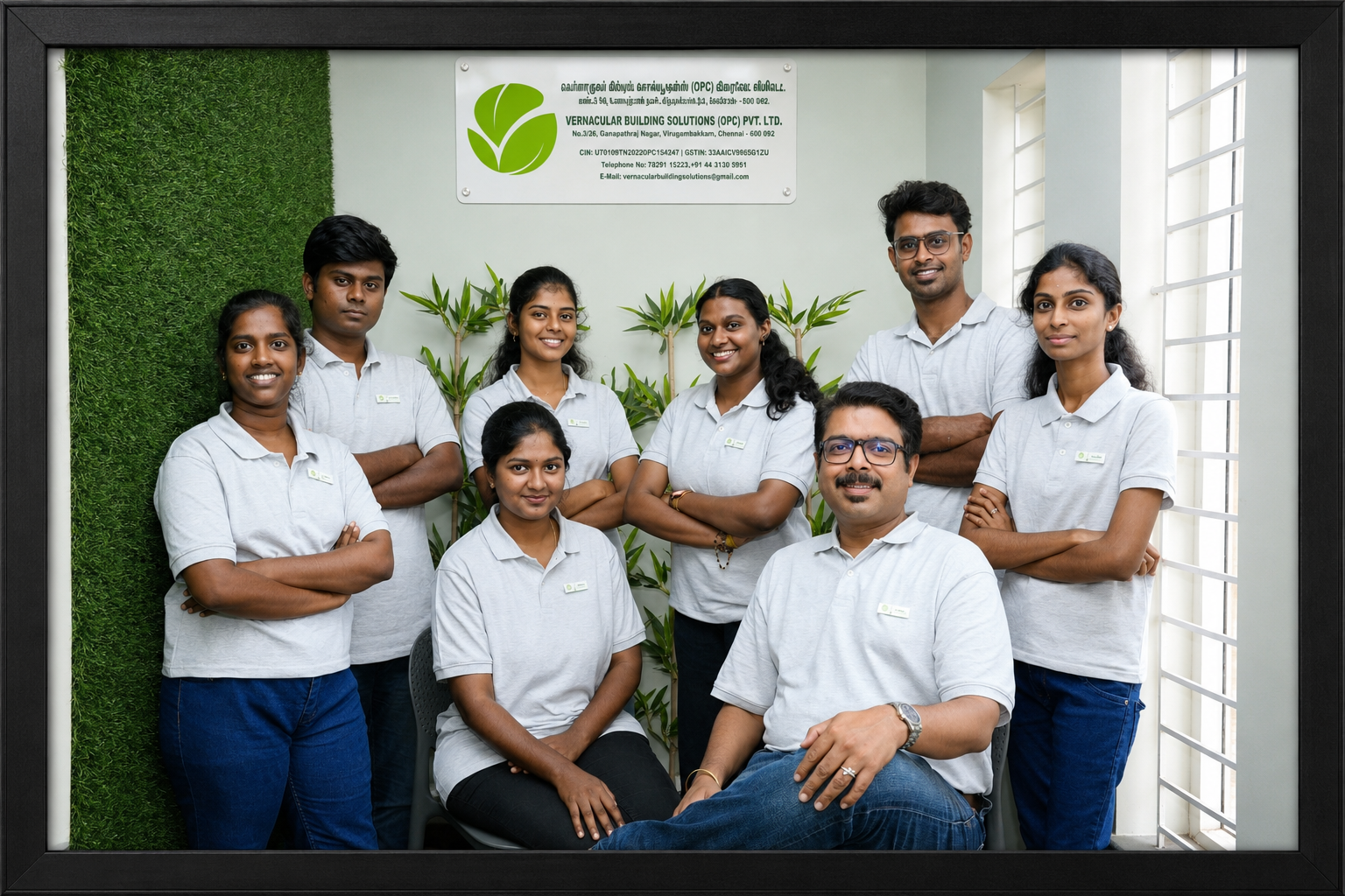 The Vernacular Building Solutions team at the Chennai studio