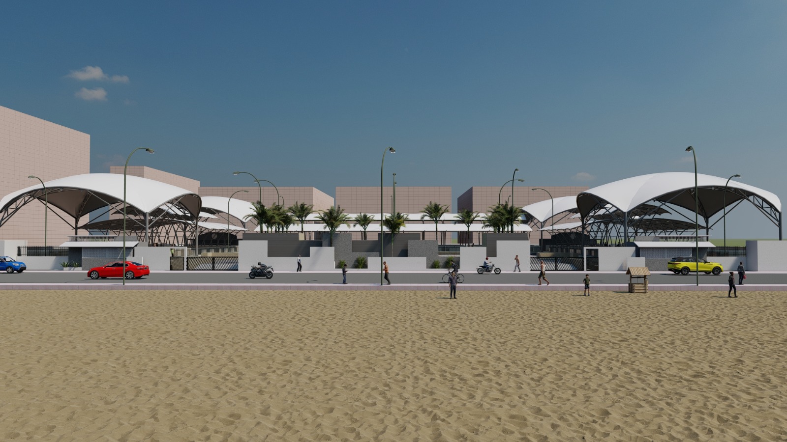 Design view of the Loop Road fish market, Pattinapakkam, Chennai, by VBS (2)