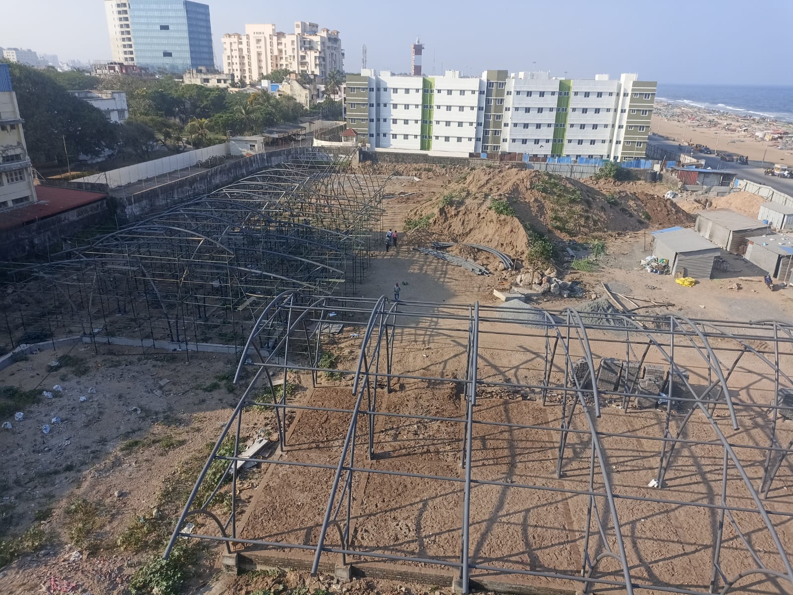 Loop Road fish market site before redevelopment, Pattinapakkam, Chennai (8)