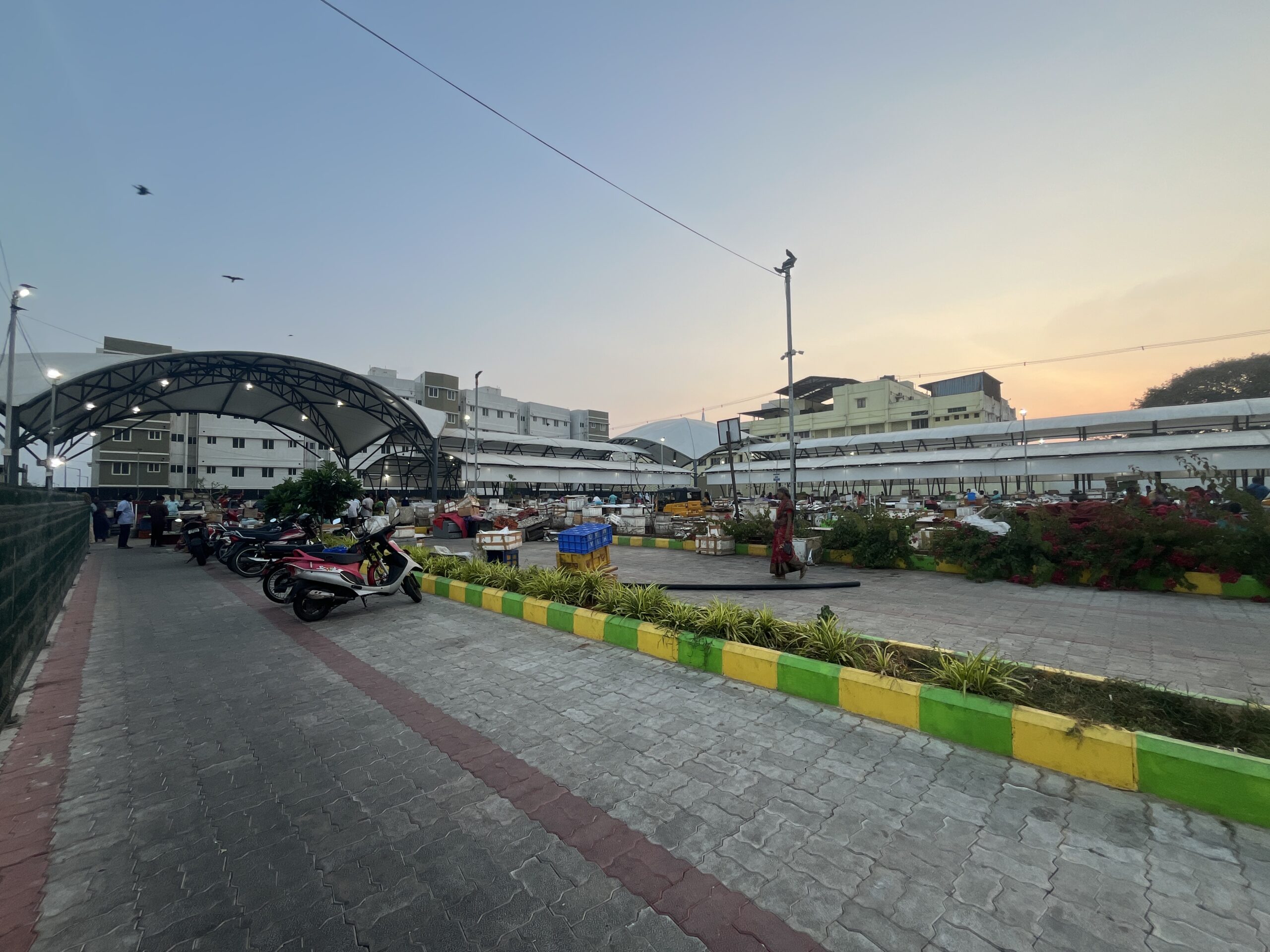 Fish market at Pattinapakkam Loop Road, Chennai, designed by VBS